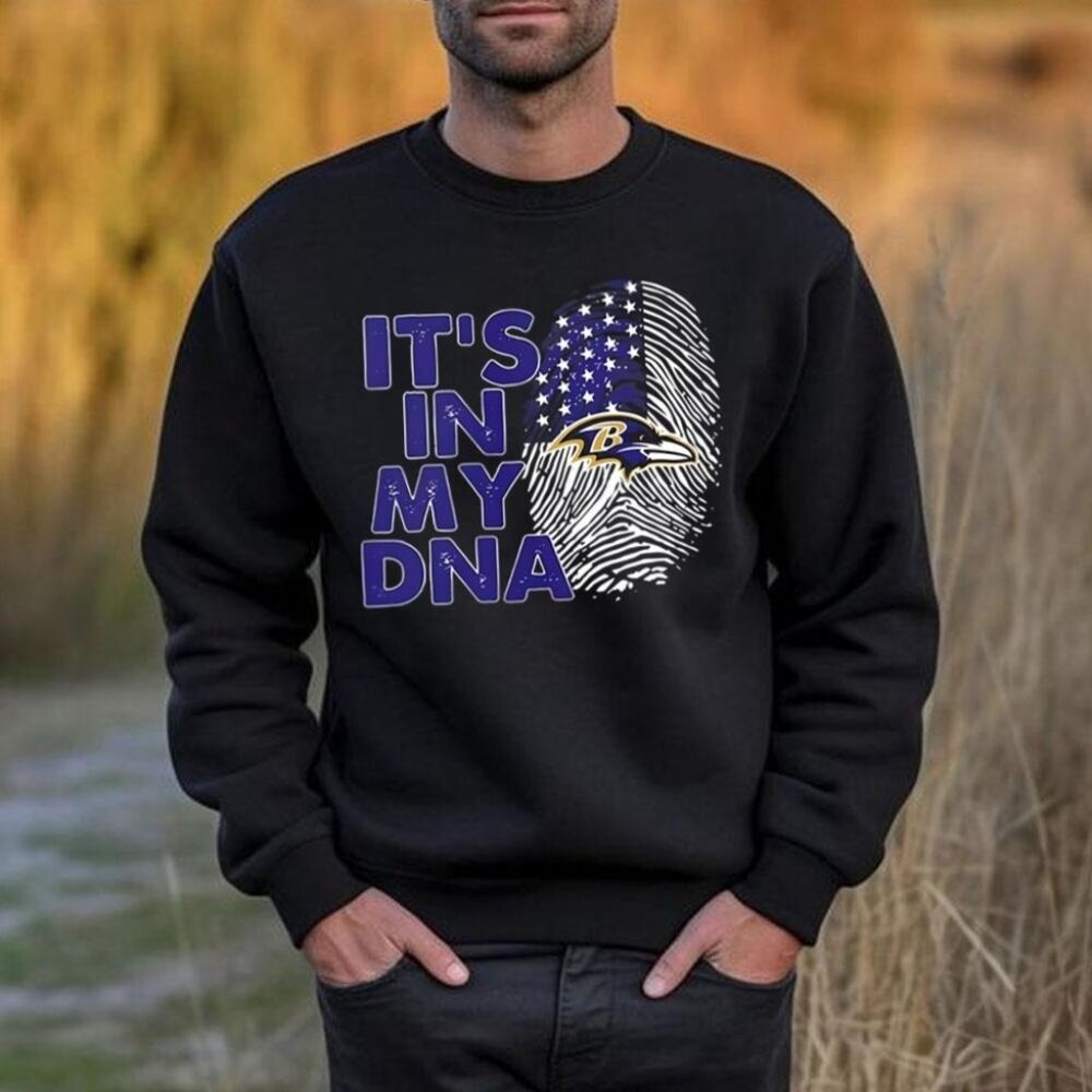 Baltimore Ravens Football DNA 2025 Sweatshirt NFL Crewneck Retro Graphic Fan 79